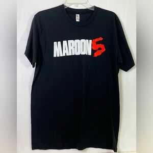 Maroon Five Red Pill Blues Tour Concert T-Shirt Los Angeles Apparel Sz L Unisex